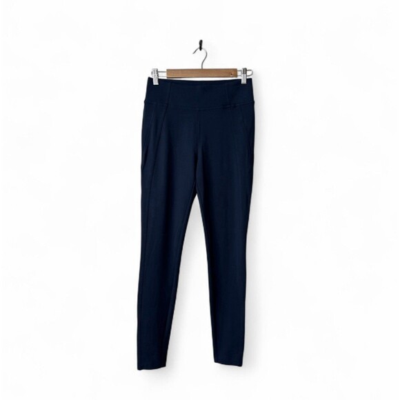 Athleta Size Small Delancey Skyline High Rise Legging Size Small Navy Blue - Picture 1 of 11